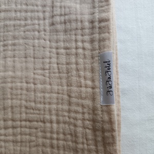 Nyári muszlin kánikula ovistakaró duplagéz gyerektakaró 100x130 cm drapp - otthon & életmód - babaszoba, gyerekszoba - babatakaró, gyerek pléd - Meska.hu