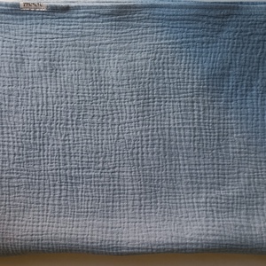 Nyári kánikula duplagéz felnőtt takaró muszlin 140x190 cm fakó farmerkék - otthon & életmód - lakástextil - felnőtt takaró, pléd - Meska.hu