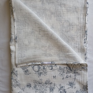 Nyári kánikula duplagéz felnőtt takaró muszlin 140x190 cm japán mintás - otthon & életmód - lakástextil - felnőtt takaró, pléd - Meska.hu
