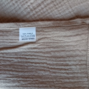 Nyári kánikula duplagéz felnőtt takaró muszlin 140x00 cm tejeskávé - otthon & életmód - lakástextil - felnőtt takaró, pléd - Meska.hu