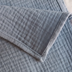 Nyári muszlin babatakaró kánikula duplagéz gyerektakaró 70x90 cm fakó farmerkék - otthon & életmód - babaszoba, gyerekszoba - babatakaró, gyerek pléd - Meska.hu