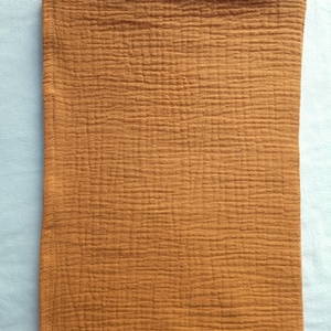 Nyári muszlin babatakaró kánikula duplagéz gyerektakaró 70x90 cm mustársárga, Otthon & Életmód, Babaszoba, gyerekszoba, Babatakaró, gyerek pléd, Varrás, MESKA