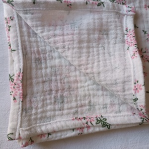Nyári muszlin babatakaró kánikula duplagéz gyerektakaró 70x90 cm virágcsokor - otthon & életmód - babaszoba, gyerekszoba - babatakaró, gyerek pléd - Meska.hu