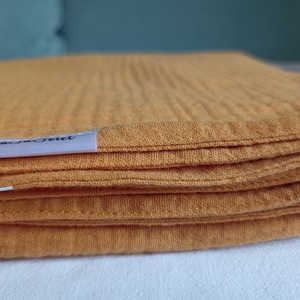 Baba kétrétegű muszlin takaró duplagéz nyári 70x90 cm mustársárga - otthon & életmód - babaszoba, gyerekszoba - babatakaró, gyerek pléd - Meska.hu