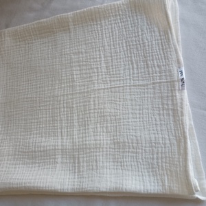 Nyári muszlin kánikula ovistakaró duplagéz gyerektakaró 100x130 cm törtfehér - otthon & életmód - babaszoba, gyerekszoba - babatakaró, gyerek pléd - Meska.hu