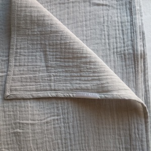 Nyári muszlin kánikula ovistakaró duplagéz gyerektakaró 100x130 cm galambszürke - Meska.hu