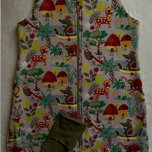 116-122-128-as nyári kánikula tipegő hálózsák dzsungeles - ruha & divat - babaruha & gyerekruha - tipegőhálózsák - Meska.hu