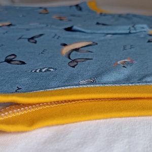 134-140-146-os nyári tipegő hálózsák pamut kánikula bálnás - ruha & divat - babaruha & gyerekruha - tipegőhálózsák - Meska.hu