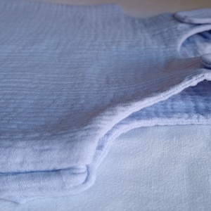 80-86-92-es őszi tipegő hálózsák átmeneti kétrétegű duplagéz 22-25 fokba indigo - ruha & divat - babaruha & gyerekruha - tipegőhálózsák - Meska.hu