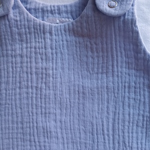 80-86-92-es őszi tipegő hálózsák átmeneti kétrétegű duplagéz 22-25 fokba indigo - ruha & divat - babaruha & gyerekruha - tipegőhálózsák - Meska.hu