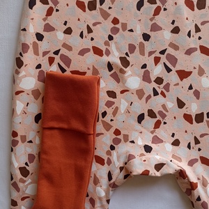 92-98-104-es Őszi tipegő hálózsák kétrétegű pamut ÁTMENETI terrazzo kőmintás - ruha & divat - babaruha & gyerekruha - tipegőhálózsák - Meska.hu