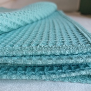 Waffel gyerektakaró ovis 105x135 cm menta - otthon & életmód - babaszoba, gyerekszoba - babatakaró, gyerek pléd - Meska.hu