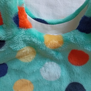 68-74-80-as őszi téli tipegő hálózsák wellsoft + pamut 20-23 fok menta színes pöttyös - ruha & divat - gyerekruha - Meska.hu