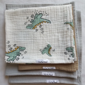 Duplagéz babakendő, muszlin rongyi, nyunyóka, gézkendő 1100 Ft/db 32x32 cm  - ruha & divat - babaruha & gyerekruha - előke & nyálkendő - Meska.hu