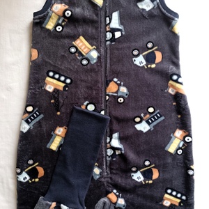 122-128-134-es Őszi téli tipegő hálózsák wellsoft szürke markolós - ruha & divat - babaruha & gyerekruha - tipegőhálózsák - Meska.hu