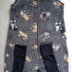 110-116-122-es őszi téli tipegő hálózsák 20-23 fokba wellsoft  szürke markolós - ruha & divat - babaruha & gyerekruha - tipegőhálózsák - Meska.hu