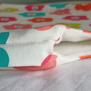 92-98-104-es őszi téli tipegő hálózsák kétrétegű pamut 21-23 fokba színes virágos - ruha & divat - babaruha & gyerekruha - tipegőhálózsák - Meska.hu