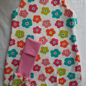 92-98-104-es őszi téli tipegő hálózsák kétrétegű pamut 21-23 fokba színes virágos, Ruha & Divat, Babaruha & Gyerekruha, Tipegőhálózsák, Varrás, MESKA