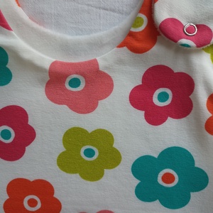 92-98-104-es őszi téli tipegő hálózsák kétrétegű pamut 21-23 fokba színes virágos - ruha & divat - babaruha & gyerekruha - tipegőhálózsák - Meska.hu