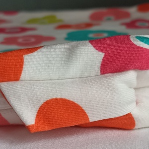 80-86-92-es őszi téli tipegő hálózsák 21-23 fokba átmeneti pamut színes virágos - ruha & divat - babaruha & gyerekruha - tipegőhálózsák - Meska.hu