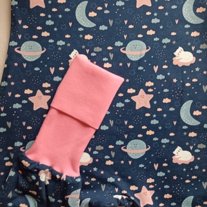 80-86-92-es őszi téli tipegő hálózsák 21-23 fokba átmeneti pamut cicás felhős - ruha & divat - babaruha & gyerekruha - tipegőhálózsák - Meska.hu