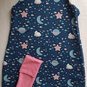 92-98-104-es őszi téli tipegő hálózsák kétrétegű pamut 21-23 fokba cicás felhős, Ruha & Divat, Babaruha & Gyerekruha, Tipegőhálózsák, Varrás, MESKA