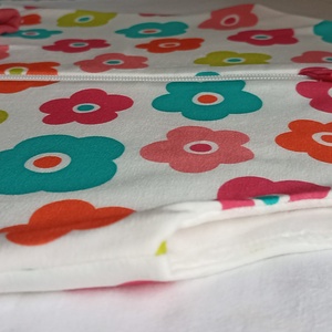 122-128-134-es őszi téli tipegő hálózsák átmeneti pamut színes virágos - ruha & divat - babaruha & gyerekruha - tipegőhálózsák - Meska.hu