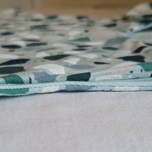 122-128-134-es tipegő hálózsák vékony pamut MELEG SZOBÁBA menta terrazzo - ruha & divat - babaruha & gyerekruha - tipegőhálózsák - Meska.hu