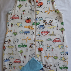 98-104-110-es Őszi téli tipegő hálózsák átmeneti pamut gyerekrajzos, Ruha & Divat, Babaruha & Gyerekruha, Tipegőhálózsák, Varrás, MESKA