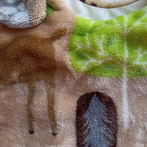 80-86-92-es őszi téli tipegő hálózsák wellsoft + pamut drapp erdős - ruha & divat - babaruha & gyerekruha - tipegőhálózsák - Meska.hu