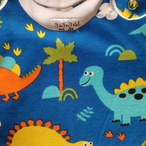  62-68-74-es Őszi tipegő hálózsák 22-24 fokba kék dínós - ruha & divat - babaruha & gyerekruha - tipegőhálózsák - Meska.hu