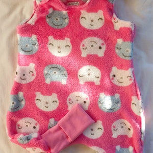 68-74-80-os Őszi-téli tipegő hálózsák menta tappancsos , Ruha & Divat, Babaruha & Gyerekruha, Tipegőhálózsák, Varrás, MESKA