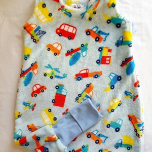 74-80-86-os őszi téli tipegő hálózsák wellsoft 20-23 fok színes autós járműves - ruha & divat - babaruha & gyerekruha - tipegőhálózsák - Meska.hu