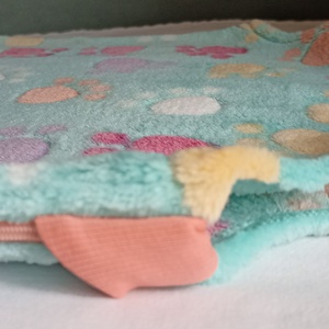 86-92-98-as őszi téli tipegő hálózsák wellsoft 22-24 fokba menta tappancsos - ruha & divat - babaruha & gyerekruha - tipegőhálózsák - Meska.hu