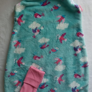 92-98-104-es téli tipegő hálózsák 19-20 fokba wellsoft + bébiplüss HIDEG SZOBA madárkás, Ruha & Divat, Babaruha & Gyerekruha, Tipegőhálózsák, Varrás, MESKA