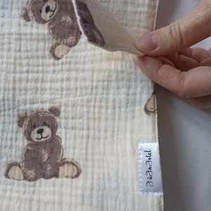 Baba kétrétegű muszlin takaró duplagéz nyári 70x90 cm FűFaFotel - Meska.hu