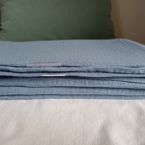 Kétrétegű ovis géztakaró melegebb szobába 100x130 cm kék - otthon & életmód - babaszoba, gyerekszoba - babatakaró, gyerek pléd - Meska.hu