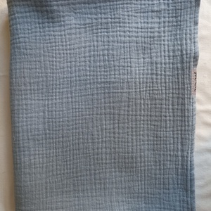 Baba kétrétegű muszlin takaró duplagéz nyári 70x90 cm farmerkék - Meska.hu