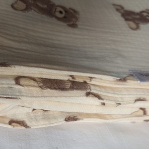 Kétrétegű ovis géztakaró melegebb szobába vagy nyári 130x140 cm mackó - otthon & életmód - babaszoba, gyerekszoba - babatakaró, gyerek pléd - Meska.hu