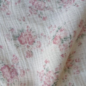 Nyári kánikula duplagéz felnőtt takaró muszlin 140x200 cm romantikus virágos, Otthon & Életmód, Lakástextil, Felnőtt takaró, pléd, Varrás, MESKA