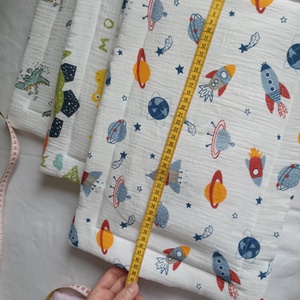 Muszlin (duplagéz) lapos babapárna gyerekpárna kb 28x35 cm - játék & sport - ovis felszerelés - ovis párna, kispárna - Meska.hu