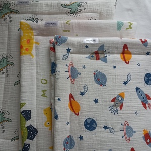 Muszlin (duplagéz) lapos babapárna gyerekpárna kb 28x35 cm - játék & sport - ovis felszerelés - ovis párna, kispárna - Meska.hu