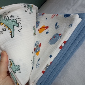 Duplagéz parnahuzat IKEA-s 3x55 cm-s gyerekpárnához macis kék űrhajós dínós - otthon & életmód - lakástextil - párna & párnahuzat - Meska.hu