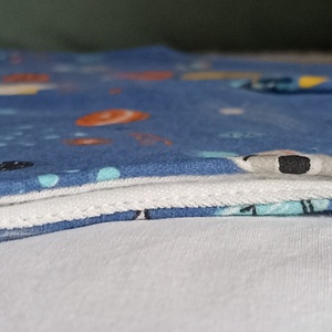 116-122-128-as Őszi-téli tipegő hálózsák átmenti pamut űrhajós - ruha & divat - babaruha & gyerekruha - tipegőhálózsák - Meska.hu