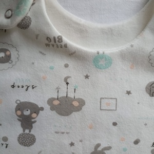 104-110-116-os Őszi téli tipegő hálózsák átmeneti pamut csillámos macis nyuszis - ruha & divat - babaruha & gyerekruha - tipegőhálózsák - Meska.hu