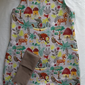 80-86-92-es Őszi téli tipegő hálózsák átmeneti duplapamut 22-24 fokba dzsungeles, Ruha & Divat, Babaruha & Gyerekruha, Tipegőhálózsák, Varrás, MESKA