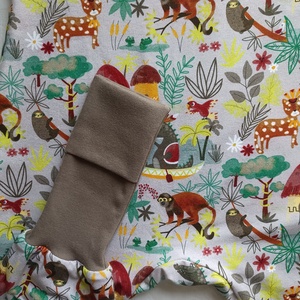 80-86-92-es Őszi téli tipegő hálózsák átmeneti duplapamut 22-24 fokba dzsungeles - ruha & divat - babaruha & gyerekruha - tipegőhálózsák - Meska.hu