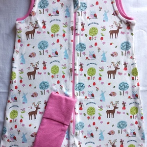 128-134-140 Őszi tipegő hálózsák 22-24 fokba átmeneti pamut lányos erdős szarvas, Ruha & Divat, Babaruha & Gyerekruha, Tipegőhálózsák, Varrás, MESKA