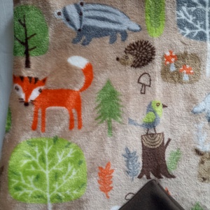 74-80-86-os téli tipegő hálózsák wellsoft + bébiplüss 20-21 fokba drapp erdős - baba - mama - babaruházat - tipegőhálózsák - Meska.hu