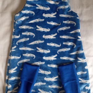 74-80-86-os meleg őszi, téli  tipegő hálózsák 21-23 fokba wellsoft kék krokodilos, Ruha & Divat, Babaruha & Gyerekruha, Tipegőhálózsák, Varrás, MESKA